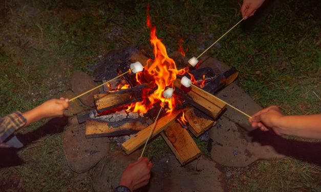 Make a Cardboard Campfire for Camp Play@Home Campout Week!